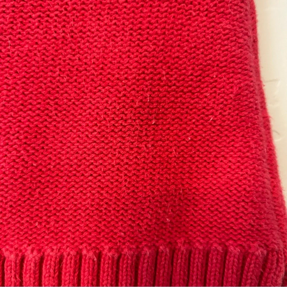 Baby Gap red cable knit sweater with ruffles size 0-3 months
